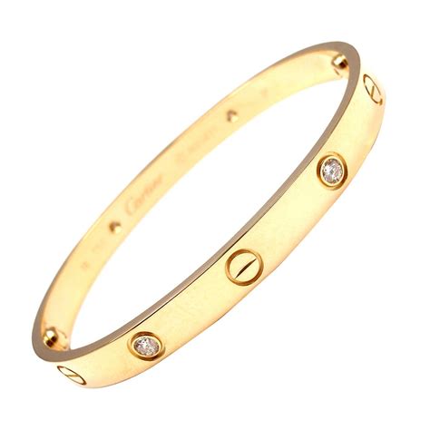 cartier love bracelet 4 diamond|cartier love diamond bracelet price.